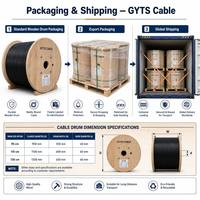 Fibra Óptica Monomodo G652D 4-288 para Exteriores, Aluminio, Tubo Suelto, Blindada, GYTS SC/FC/LC FTTH
