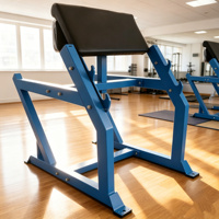 Machine à curls pour biceps et triceps à charge de plaques, équipement de fitness pour salle de sport, banc de préparation pour curls aux bras debout pour l'entraînement des biceps