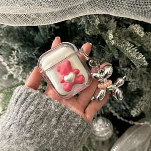 Jolie <span class=keywords><strong>Coque</strong></span> Pailletée <span class=keywords><strong>Papillon</strong></span> 3D pour <span class=keywords><strong>AirPods</strong></span> Pro 2/Pro, Étui Transparent Scintillant avec Bracelet en Perles pour <span class=keywords><strong>Airpods</strong></span> 1/2/3 - Product Image 5