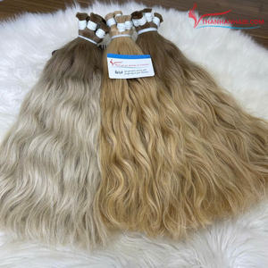 Nueva llegada de alta calidad 30 pulgadas de pelo ondulado natural a granel estilo 100% virgen crudo vietnamita extensiones de cabello humano tipo - Product Image 4