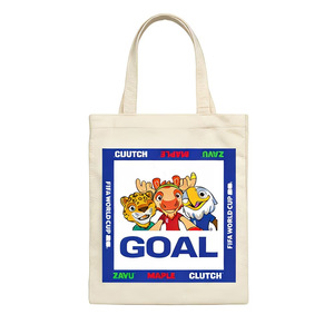 Bolsa de Hombro con Estampado Temático de la Copa Mundial de Fútbol 2026, Bolsa de Compras Reutilizable Aprobada, Bolsa de Lona de Gran Capacidad para Aficionados al Fútbol - Product Image 3