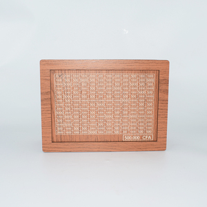 Juguetes de madera Caja de dinero para niños Banco de ahorro CFA para niños Hucha de madera creativa - Product Image 3