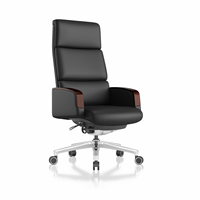 Neuer Luxuriöser Ergonomischer Lederstuhl Bürostuhl für Zuhause Sitzarbeit-Bürostuhl mit Hebe- und Drehfunktion
