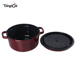 Casserole <span class=keywords><strong>en</strong></span> <span class=keywords><strong>fonte</strong></span> émaillée DTC Brands Supplier, grande taille 24 cm (5 QT), ronde, type Dutch Oven, compatible four jusqu'à 500°C °   Couleur Pantone prise <span class=keywords><strong>en</strong></span> charge - Product Image 4