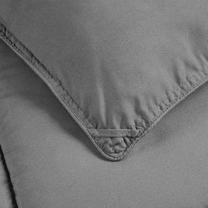 Manta de <span class=keywords><strong>cama</strong></span> acolchada de tela de algodón y poliéster <span class=keywords><strong>blanco</strong></span> de tamaño personalizado, estilo moderno para hotel en casa, bolsa de vacío acolchada transpirable incluida - Product Image 6