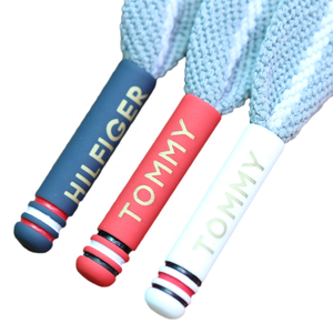 2024 nouveau Design mat cordon rond <span class=keywords><strong>Aglet</strong></span> avec rayure Logo impression personnalisé chaussures dentelle conseils lacet <span class=keywords><strong>aglet</strong></span> métal <span class=keywords><strong>aglet</strong></span> - Product Image 3