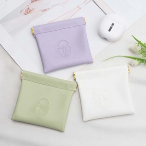 Tùy Chỉnh Emboss Log In Da Flap Tai Nghe Đồng Hồ Trang Sức Đóng Gói Túi Đóng Cửa Nam Châm Vòng Cổ Vòng Đeo Tay Lưu Trữ Da <span class=keywords><strong>Pouch</strong></span> - Product Image 4
