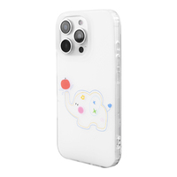 Casing HP Anti-Shock TPU Desain Kustom Gambar Gajah IMD IML Proteksi 360 Anti-Sidik Jari untuk 15