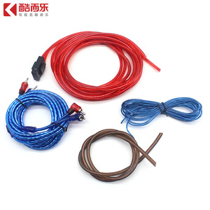 ชุดสายเคเบิลแอมพลิฟายเออร์รถยนต์ KUERL Cooler 10GA สายซับวูฟเฟอร์ 5 เมตร อัพเกรดระบบเสียง สายทองแดง หุ้มฉนวน PVC ทนทาน - Product Image 1