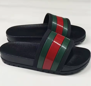 Sandales de haute qualité pour hommes, pantoufles en cuir véritable pour femmes, sandales de luxe de marque réputée pour femmes - Product Image 4