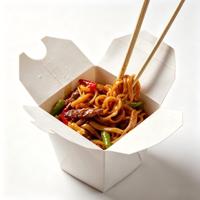 Scatole Personalizzate in Carta Kraft per Noodle e Riso Fritto da Asporto, Contenitori per Alimenti per Ristoranti a Prezzo di Fabbrica