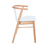 Chaises en plastique avec pieds en bois, chaise de salle à manger, chaise de mariage, chaise de restaurant, cadre en bois de hêtre, revêtement en tissu, siège en PP