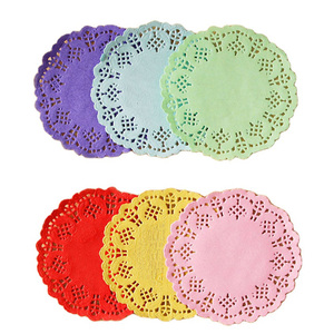 Tapetes <span class=keywords><strong>de</strong></span> papel desechables para <span class=keywords><strong>mesa</strong></span> redonda <span class=keywords><strong>de</strong></span> 4, 6, 8, 10 y 12 pulgadas, tapetes <span class=keywords><strong>de</strong></span> encaje para pastel y café - Product Image 5