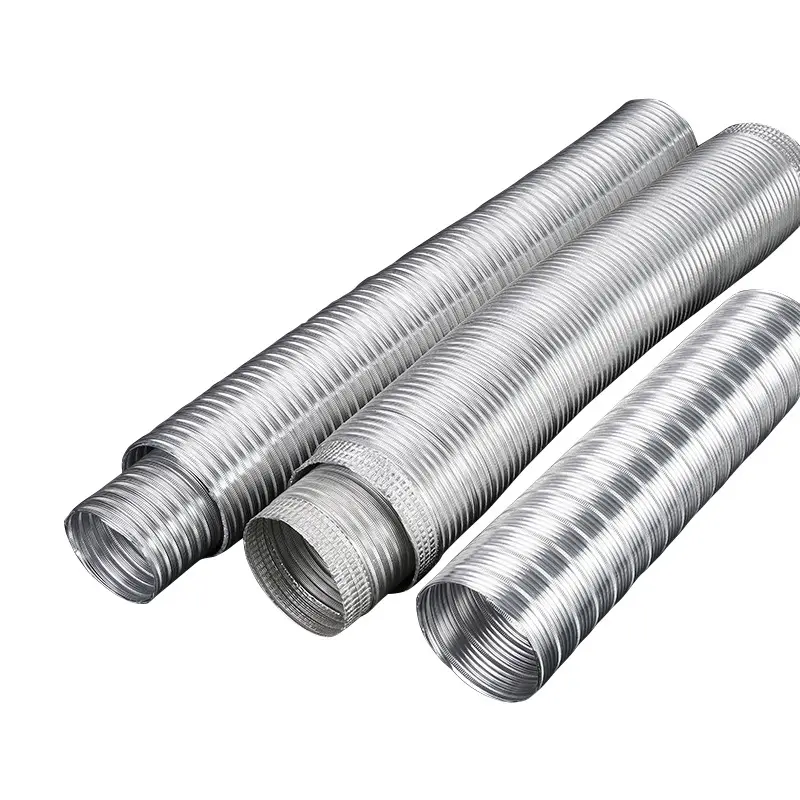 Wholesale aluminum bellows aluminum corrugated telescopic tube 42-300mm aluminum range hood tube