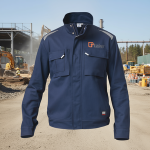 Chaqueta de Trabajo Ttake, Corte Regular, Talla 2XL, Color Gris - Product Image 3