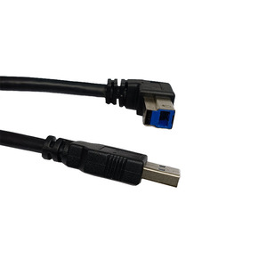 Usb 3.0 Data <b>Cable</b> Male A To Male B 90 Degree Angle High Speed Printing <b>Cable</b> - Product Image 3