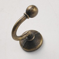 Patère murale simple en alliage de zinc bronze antique vintage - Décoration murale multifonctionnelle portable pour la maison