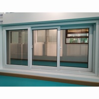 Fenêtre coulissante en PVC/UPVC NUOXIN à double vitrage triple avec design moderne antivol et moustiquaire