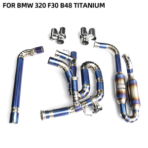 Sistema de Escape de Alto Rendimiento JYD con Tubo Recto Catback para <span class=keywords><strong>BMW</strong></span> <span class=keywords><strong>320</strong></span> F30 B48 2.0T 2012-2020, Aleación de Titanio, Salida Cuádruple - Product Image 3