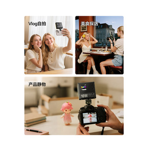 Ulanzi [Lumière d'appoint portable/de bureau] LE20RGB Pocket Light Excellent Basket C10rgb Pocket 10w Lumière d'appoint pour <span class=keywords><strong>vidéo</strong></span> en direct Double <span class=keywords><strong>C</strong></span> - Product Image 5