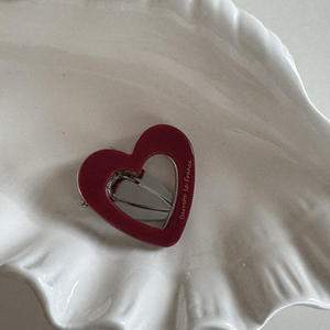 Nuevos Accesorios para el Cabello de Niñas Coreanas, Pasadores de Pelo de Acetato con Forma de Corazón, Decoración para el Cabello - Product Image 3