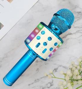 Vente chaude WS-858 <span class=keywords><strong>L</strong></span> Portatif A Mené Des Lumières Sans Fil Karaoké Micro USB Loisirs <span class=keywords><strong>Mike</strong></span> pour Enfants Chantant Micro - Product Image 2