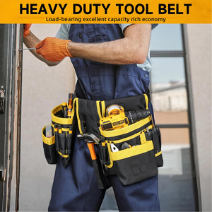 Multi-functional adjustable multi-pocket strong magnet repair tool bag, waist bag, tool storage belt, waist pouch - Product Image 5