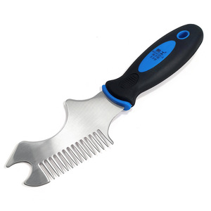 Comb Type Multifunctional Putty Knife Stainless Steel Bent Blade Cleaning Brush Roller Paint Can Opener Diy Tools - Product Image 4