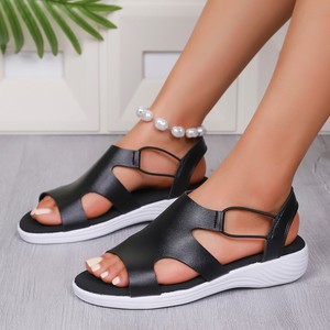 Women Summer Comfortable Beach <b>Sandals</b> New Open-Toe European and American Thick-Soled Wedge <b>Sandals</b> in Stock Wholesale - Product Image 1