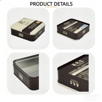 Boîtes en fer blanc personnalisées de qualité alimentaire pour bonbons, chocolat, grains de café, biscuits, thé, avec logo en relief, impression sur surface incurvée, finition brillante