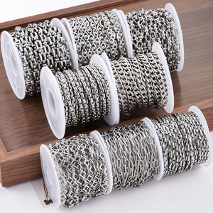 Maillon de chaîne permanent en acier inoxydable en gros de mode <span class=keywords><strong>pour</strong></span> bracelet à bricoler soi-même collier chaînes à main faisant du matériel d'accessoires de bijoux - Product Image 3