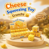 Bloc Squishy TPR en forme de pomme de terre au fromage, effet pudding croustillant, non-rising, sensoriel, anti-stress, ASMR, pour cadeaux de fête, vente en gros