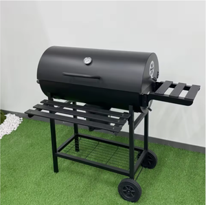 <span class=keywords><strong>Barbecue</strong></span> à charbon de <span class=keywords><strong>bois</strong></span> vertical de type baril, populaire aux États-Unis pour les fêtes en plein air - Product Image 3