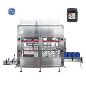 Machine de remplissage automatique de haute précision pour bidons d'huile lubrifiante chimique industrielle, remplissage par poids - Product Image 1