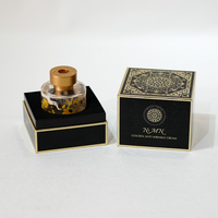 Étui de présentation de luxe pour parfum, avec logo personnalisé, estampage à chaud argenté et gaufrage, pour emballage haut de gamme