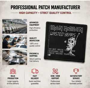 Patch Ricamato Rock Band Heavy Metal da Applicare a Caldo su Giacche, Zaini e Abbigliamento - Product Image 5