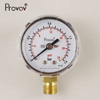 Industrial Measurement Meter 0-10 bar 1.6bar 25bar 250bar 400bar Gas Air Pressure Gauges for Regulator