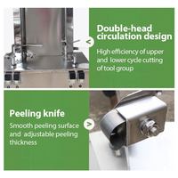 Automatische fruit- en groenteschiller, kokosnootschiller, broodvrucht-, mango- en ananassnijder, wasmachine voor verwerking