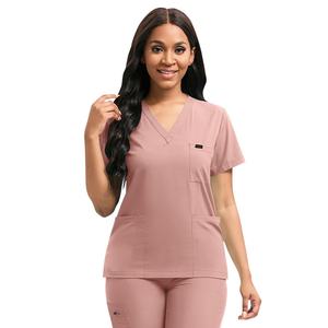 Uniforme médical chirurgical personnalisé avec logo, en spandex et polyester, unisexe, pour médecins, infirmières, salons de beauté, soins de la peau - Product Image 3