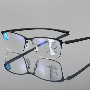 Lunettes de lecture multifocales progressives TR90 en titane pour homme et femme, <span class=keywords><strong>verres</strong></span> flexibles coupe rayon bleu 2022 gafas de lecura 2023 - Product Image 2