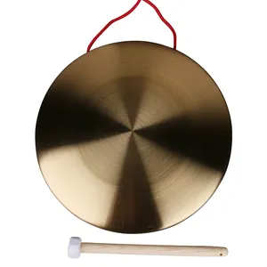 China metal cobre gong feito de cobre metal gong cymbals guan gong pingente martelo livre