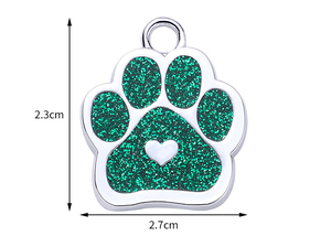 Animal Cat Dog Paw Chunk <b>Charms</b> Pendants Glitter Footprint DIY Jewelry Making Necklace Bracelet - Product Image 4