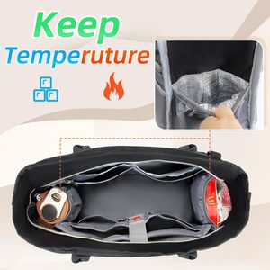 กระเป๋าอเนกประสงค์ที่เหมาะสำหรับการทำงานการสอนการพยาบาลและการเลี้ยงดูลูกด้วยคุณสมบัติการเก็บรักษาอุณหภูมิและการจัดเก็บที่เพียงพอ - Product Image 4