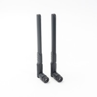 Antenne WiFi à angle droit de 90 degrés, double bande 2.4G 5G, antenne externe coaxiale, connecteur mâle RP-Coax pour routeur sans fil