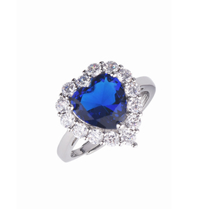 <span class=keywords><strong>Anillos</strong></span> Abiertos <span class=keywords><strong>de</strong></span> Zafiro Artificial en Forma <span class=keywords><strong>de</strong></span> Corazón al por Mayor para Mujer, Elegantes <span class=keywords><strong>Anillos</strong></span> <span class=keywords><strong>de</strong></span> Circonita Brillante, Joyería <span class=keywords><strong>de</strong></span> Compromiso <span class=keywords><strong>y</strong></span> Boda - Product Image 1