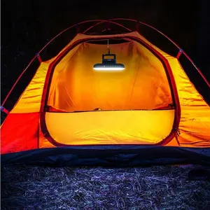 Led cắm trại đèn với Fan USB sạc lampe de cắm trại treo lều ánh sáng khẩn cấp ngân hàng điện cho cắm trại câu cá đêm