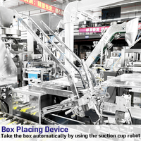 Machine de conditionnement de boîte de craie d'école colorée entièrement automatique pour le trou de suspension de carton du rendement élevé 30-40boxs/min de nourriture