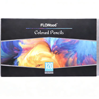 Coffret Cadeau Premium de 120 Crayons de Couleur en Bois – Ensemble d'Art pour Coloration Lisse, Idéal pour Peintres et Étudiants en Art