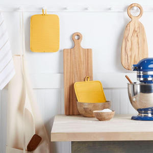 <span class=keywords><strong>KitchenAid</strong></span>-Juego de manoplas para horno de silicona suave acanalada de alta calidad, soporte para olla resistente al agua, goma de algodón antiescaldado - Product Image 6