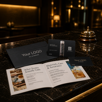 Luxuriöses Metall-VIP-Mitgliedskarten-Set mit Umschlag und Anleitung, Individuelles Logo mit Goldfolienprägung für Club, Hotel, Marke